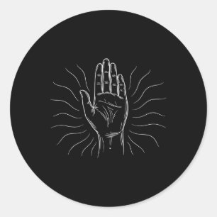 Tathastu Hindu Blessing Sanskrit Spiritual Manifes Classic Round Sticker