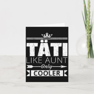 Tati cooler funny finnish aunt mother's day  card