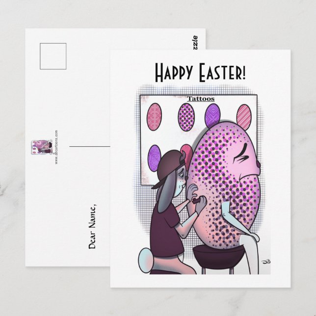 Tatoo Easter Postcard (Front/Back)