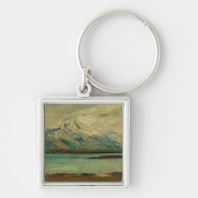 Tatra Mountain Landscape by Ladislav Mednyanszky Key Ring (Front)