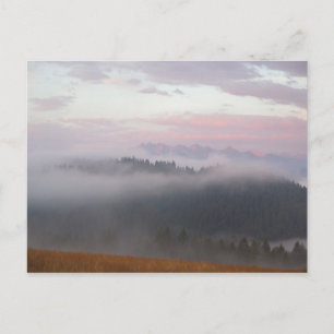 Tatras and fog postcard