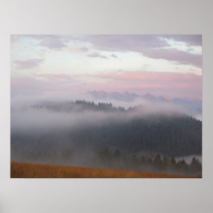 Tatras and fog poster