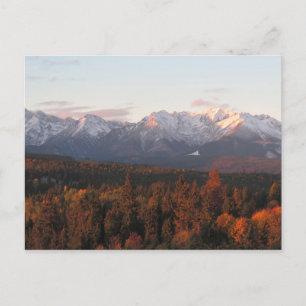 Tatras autumn poster postcard