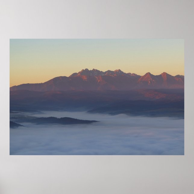 Tatras sunrise view poster (Front)