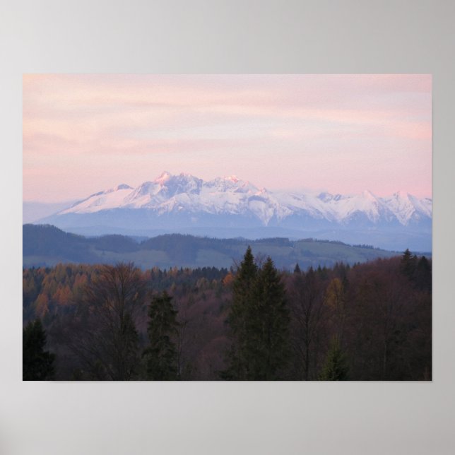 Tatras view form Beskids Poster (Front)