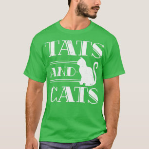 Tats And Cats Retro Ink Tattoo T-Shirt