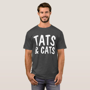 TATS AND CATS, TATTOO LOVER Cat T-shirts