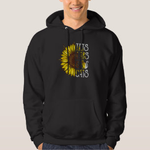 Tats Naps And Cats Sunflower Pet Owner Cat Cat Gr Hoodie