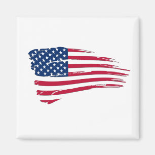 Tattered American Flag Magnet