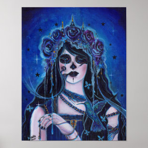 Tattered Dreams Day of the dead by Renee Poster
