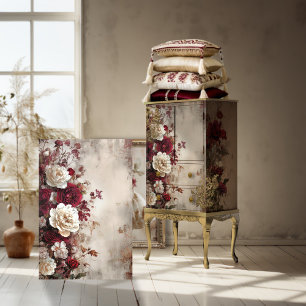 Tattered Floral, French Chic, Roses & Peony Tissue Paper