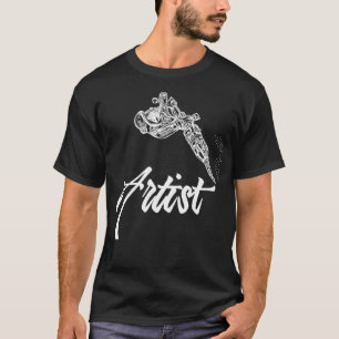 Tatto Artist Italics Tattooing Gun T-Shirt