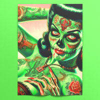 Tattoed Zombie Pin-up