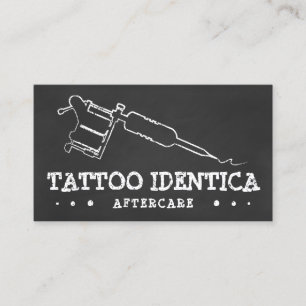 TATTOO AFTERCARE INSTRUCTIONS CHALK BUSINESS CARD
