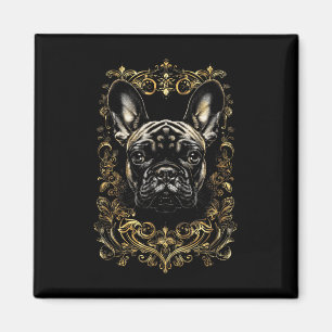 Tattoo Art French Bulldog Baroque French Bulldog _ Magnet