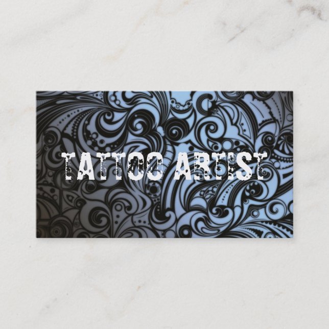 Tattoo Artist Body Art Business Card (Front)