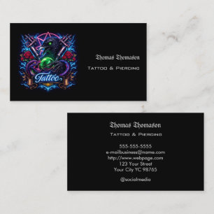 Tattoo artist business card