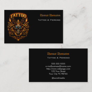 Tattoo artist business card