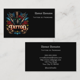 Tattoo artist business card