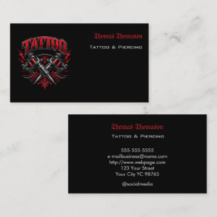 Tattoo artist business card