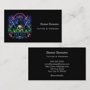 Tattoo artist business card