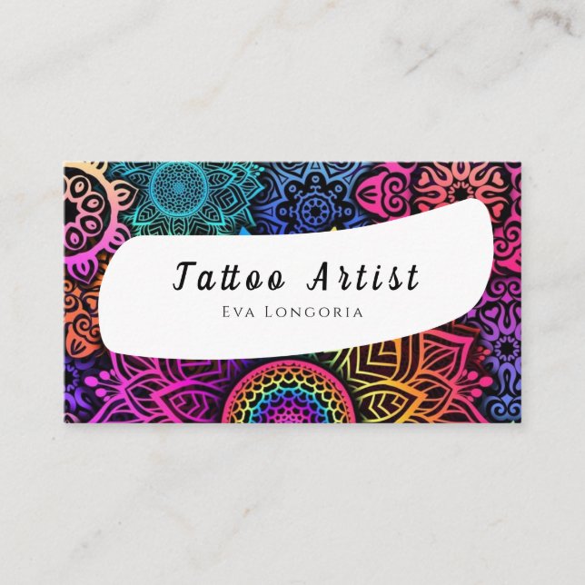 Tattoo Artist Business Card (Front)