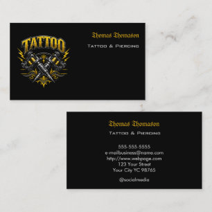 Tattoo artist business card