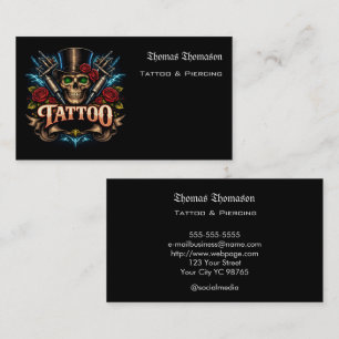 Tattoo artist business card