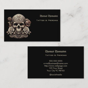 Tattoo artist business card