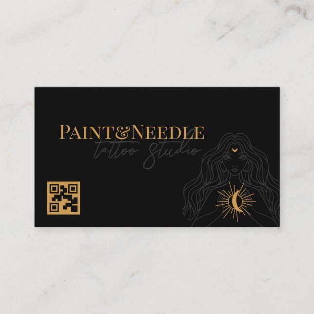 Tattoo artist  business card (Front)