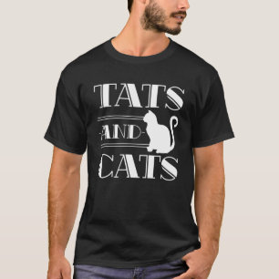 Tattoo Artist Inked Cat Lady Kitten Funny Tattoo T-Shirt