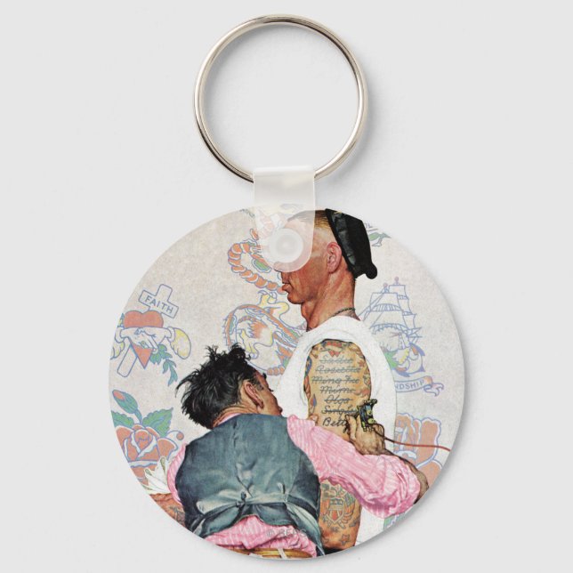 Tattoo Artist Key Ring (Front)
