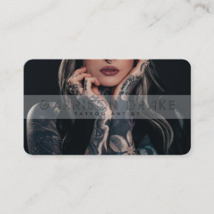 Tattoo Artist Photo Business Card
