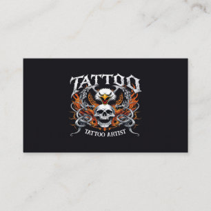 Tattoo Artist Profession Body Art Tat Shop Parlour Business Card