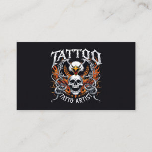 Tattoo Artist Profession Body Art Tat Shop Parlour Business Card