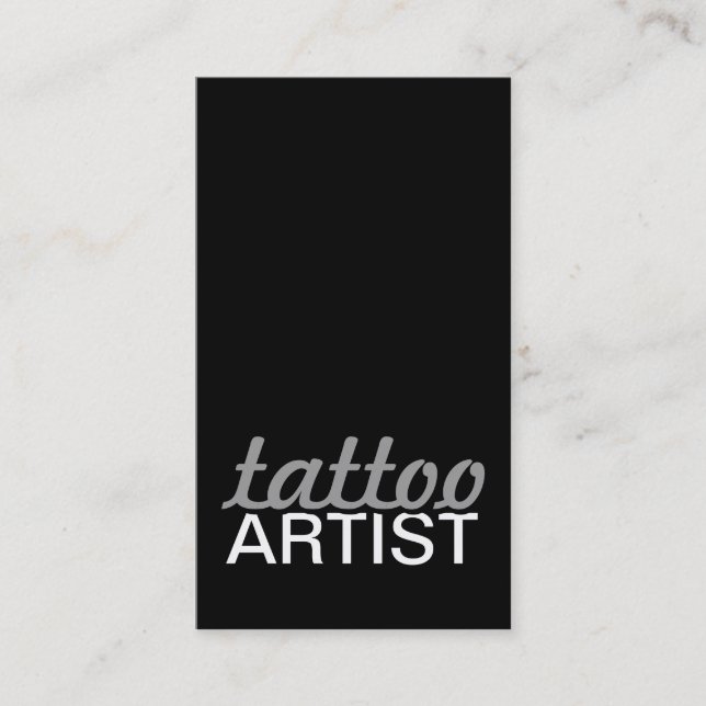 tattoo artist punch card (Front)