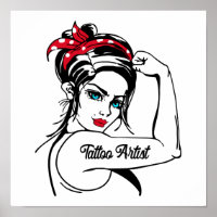 Tattoo Artist Rosie The Riveter Pin Up