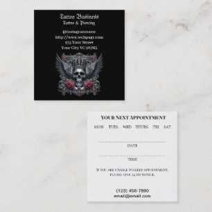 Tattoo artist salon Appointment Business Card