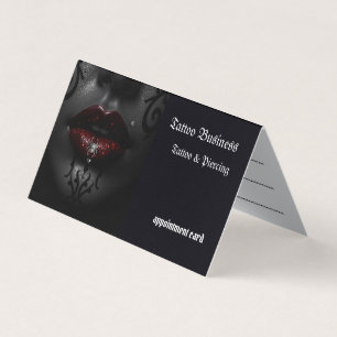 Tattoo artist salon  Appointment Business Card