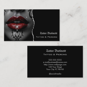 Tattoo artist salon  QR code Business Card