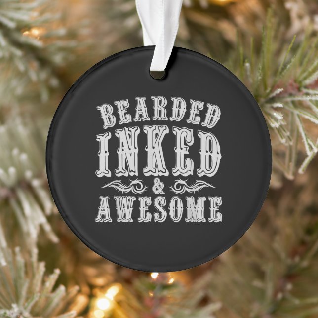 Tattoo Artist Tatted Tattooist Gift Idea Tattoo Ornament (Tree)