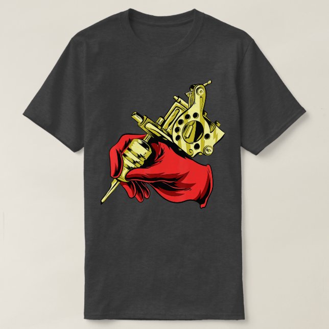 Tattoo Artist Tattooist Ink Master Machine Inking  T-Shirt (Design Front)