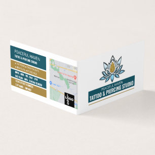 Tattoo & Body Piercing Studio, Appointment Business Card