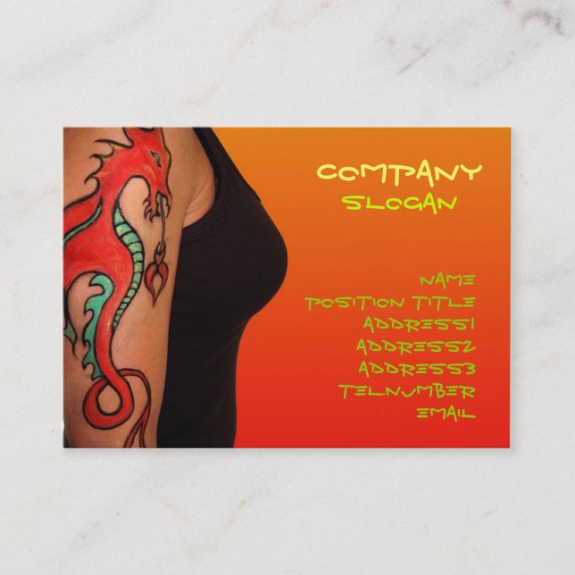 Tattoo Business Card (Front)