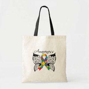 Tattoo Butterfly Awareness - Autism Tote Bag
