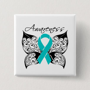 Tattoo Butterfly Awareness - PCOS 15 Cm Square Badge