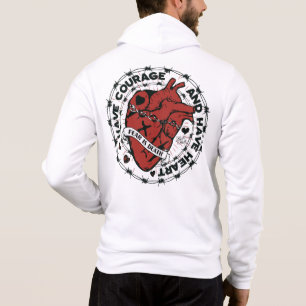 Tattoo coeur heart have courage and have heart slo hoodie