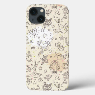 Tattoo concept pattern iPhone 13 case