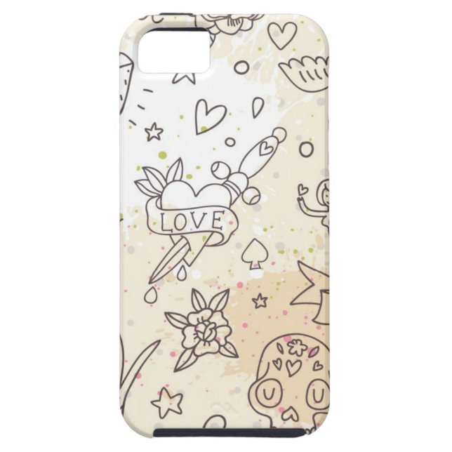 Tattoo concept pattern Case-Mate iPhone case (Back)