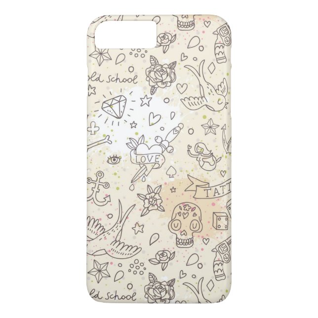 Tattoo concept pattern Case-Mate iPhone case (Back)